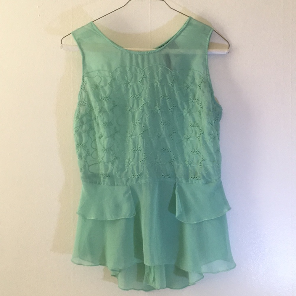 Floral peplum shirt